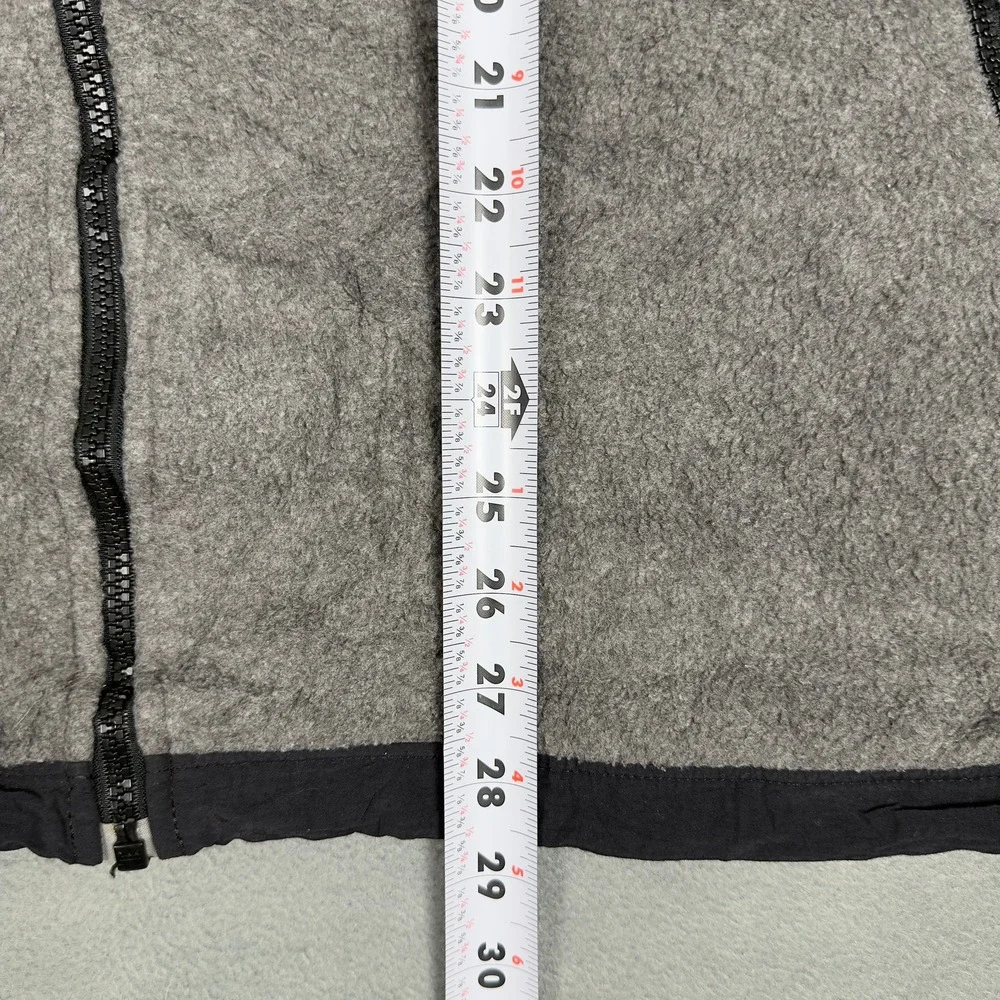 The North Face  Y2K Denali Fleece Vest Mens XL Gray Black Full Zip Made in USA